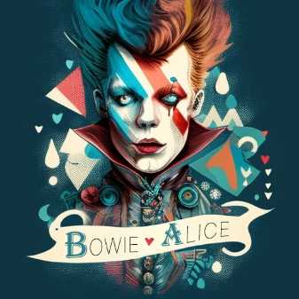Alice & Bowie created by Midjourney AI is Dimitra’s Fav personas.